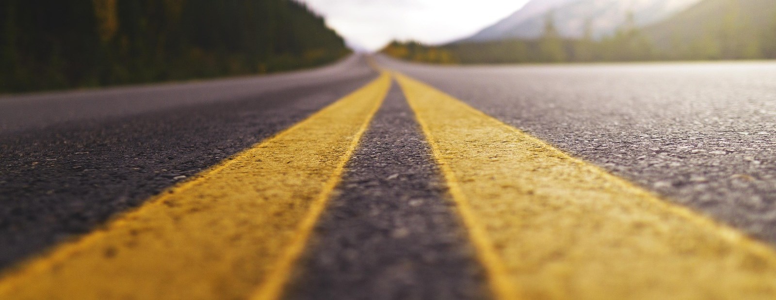 close up of highway asphalt