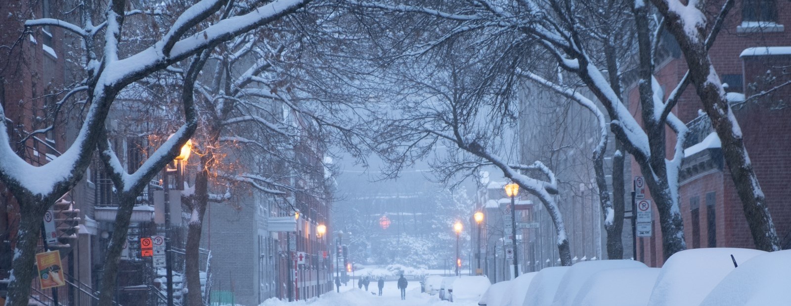 snowy winter street